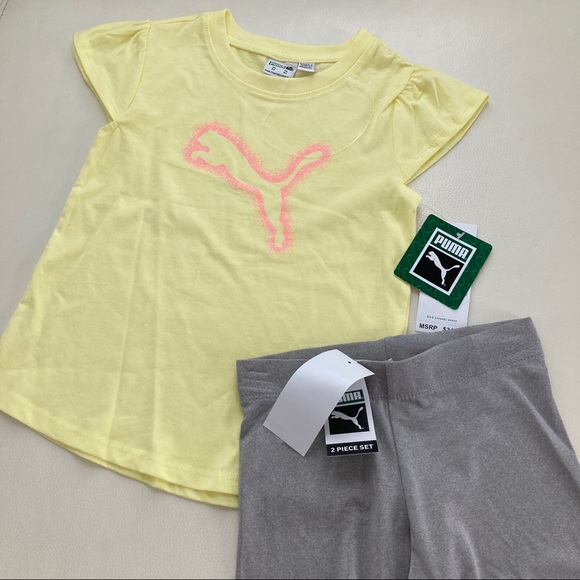 Puma sparkly pink leggings set 2236 - Picture 5 of 5